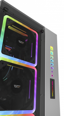 Корпус ПК без БП DarkFlash DF800 <EATX, 9x3.5, 7x2.5, 2xUSB 3.0, 2xUSB2.0, Audio, 552*271*771mm>