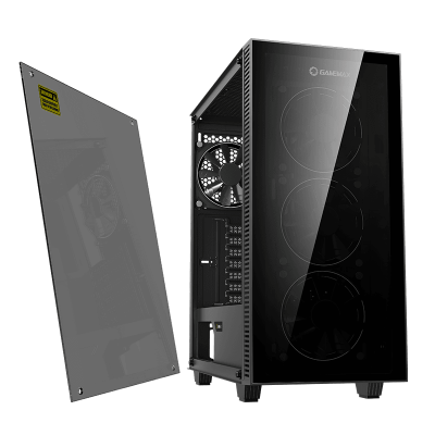 Корпус ПК без БП GameMax Draco XD <ATX, 3x120ARGB, USB2.0x1, USB3.0x1, HD Audio, 415x464x210mm>