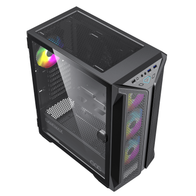 Корпус ПК без БП GameMax Brufen C1 COC <midiATX, TurboFan, USB3.0x2, ARGB, 360*210*440mm> v2 Корпус ПК без БП GameMax Brufen C1 COC <midiATX, TurboFan, USB3.0x2, ARGB, 360*210*440mm> v2