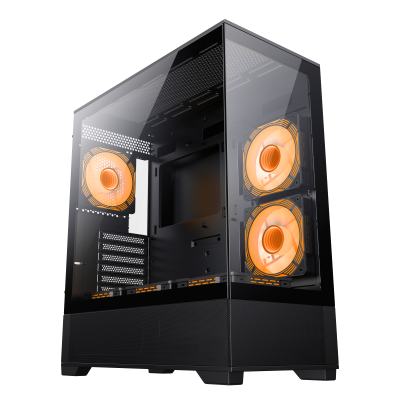 Корпус ПК без БП GameMax Vista AB <ATX, 6x120FAN>