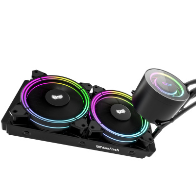 Жидкостная система охлаждения DarkFlash TR240 <RGB, Intel 1700/1200/115x/20xx, AMD AM4/3, FAN120>