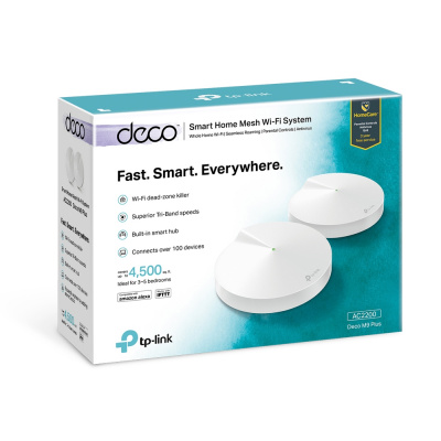 Домашняя Mesh Wi-Fi система GbE AC2200 Tp-Link Deco M9 Plus(2-Pack)