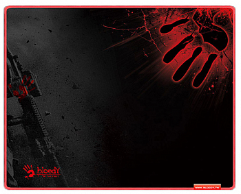 Коврик игровой Bloody B-080S Размер: 430 X 350 X 2 mm BLACK-RED