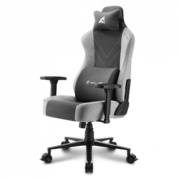 Игровое кресло Sharkoon Skiller SGS30 Fabric Grey <Ткань, Газлифт 4, подлокотник 3D>