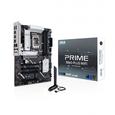 Материнская плата ASUS PRIME B860M-A-CSM, LGA1851 B860 4xDDR5 4xSATA 2xM.2 HDMI 2xDP USB-C m-ATX