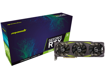Видеокарта Manli PCI-E NVIDIA RTX3080 LHR 10GB Box