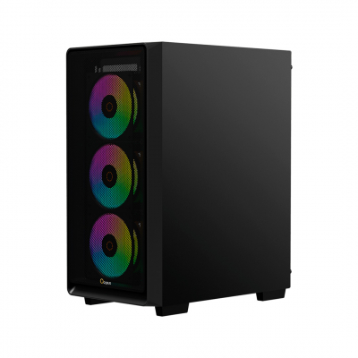 Корпус ПК без БП Ocypus Gamma C60 BK ARGB ATX/mATX/ITX 3xUSB Черный Gamma-C60-BKG400XX-GL