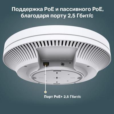 Точка доступа потолочная двухдиапазонная AX3600 GbE TP-Link EAP660 HD