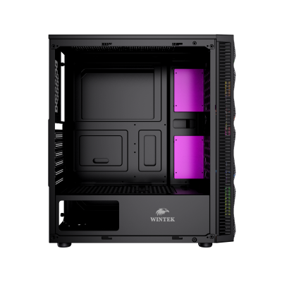 Корпус Wintek Spike G02 TG, ATX/Micro ATX, USB 1*3.0/2*2.0, HD-Audio+Mic, 0,5 mm, 3*12cm ARGBfan