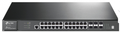 Коммутатор управляемый L3 GbE 24-портовый Tp-Link T3700G-28TQ