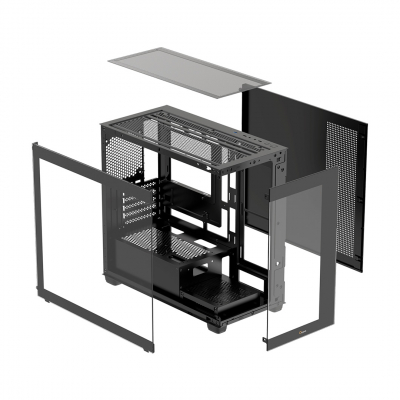 Корпус ПК без БП Ocypus Gamma C52 BK mATX/ITX 3xUSB Черный Gamma-C52-BKD000XX-GL