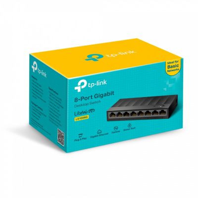 Коммутатор GbE  8-портовый Tp-Link LS1008G LiteWave