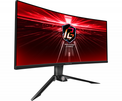 Монитор 34" ASRock PG34WQ15R2B VA <3440x1440, 165Hz, Изогнутый, Черный>