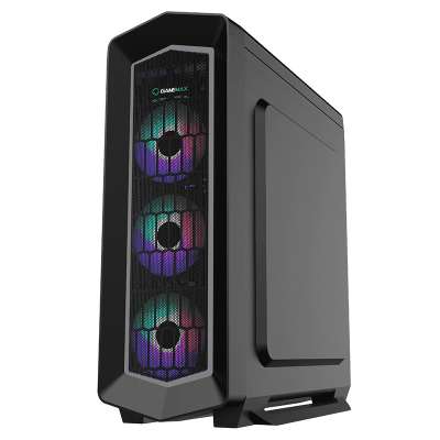 Корпус ПК без БП GameMax Asgard FRGB G516 <ATX, 4x120mm, USB2.0x2, USB3.0x1, HDAudio, 400x185x470mm>