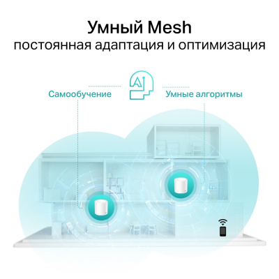 Домашняя Mesh Wi-Fi система GbE AX5400 Tp-Link Deco X60 (1-pack) Wi-Fi 6