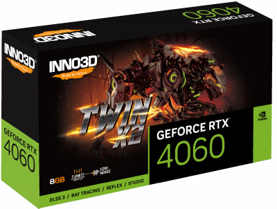 Видеокарта INNO3D GeForce RTX4060 TWIN X2 Box