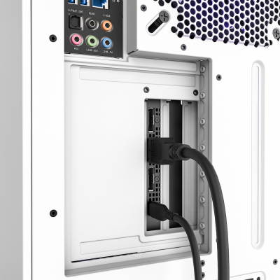 Комплект вертикального крепления видеокарты NZXT Vertical GPU Mounting Kit белый