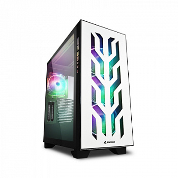 Корпус ПК без БП Sharkoon CA300T Wh <EATX, 4x3.5, 7x2.5, 2xUSB 3.0, 1xTypeC, Audio, 505*235*520mm>