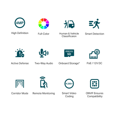 IP‑камера турельная 4 МП TP-Link VIGI C440(2.8mm)