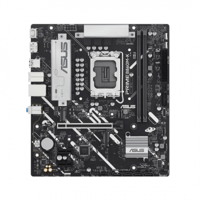 Материнская плата ASUS PRIME B860M-K, LGA1851 B860 2xDDR5 4xSATA 2xM.2 HDMI DP USB-C mATX
