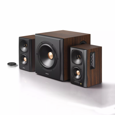 Акустическая система Bluetooth Edifier S360DB Brown <2.1, RMS 155ВТ, PC/AUX/OPT/COX/BT, Пульт>