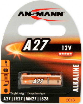 Батарейка ANSMANN Alkaline-12V-A27-1шт/уп