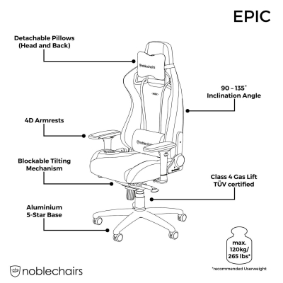 Игровое кресло Noblechairs EPIC Spider-Man Special Edition <Экокожа, подлокотник 4D, газлифт 4> Игровое кресло Noblechairs EPIC Spider-Man Special Edition <Экокожа, подлокотник 4D, газлифт 4>