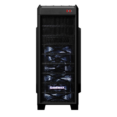 Корпус ПК без БП GameMax G501X <ATX, 2x5,25, 5x3,5, 1x2,5, 205x473x458mm>