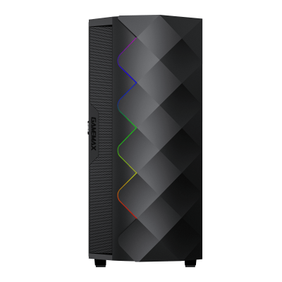 Корпус ПК без БП GameMax Diamond COC Black <MATX, 1x120FAN, 1x140COC>