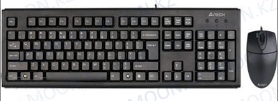 Комплект A4tech KB-72620D Black K+M USB Black