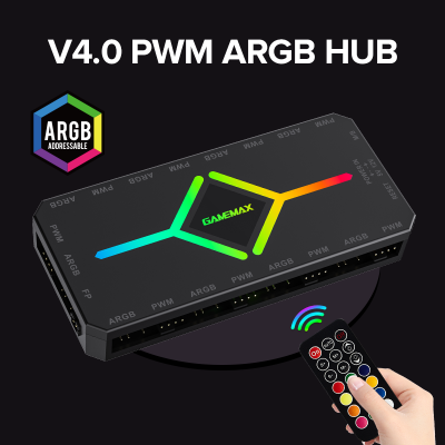 Контроллер подсветки GameMax V4.0 ARGB+PWM HUB BK