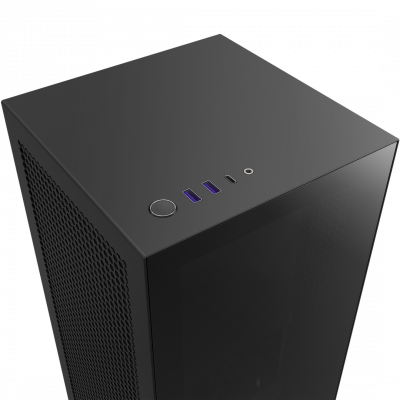 Корпус  NZXT H1 V2 ( СЖО, БП 750W GOLD, Gen4 riser, fan controller) Черный