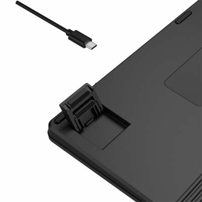 Клавиатура беспроводная A4tech Fstyler FBX53C Black <USB 2.4GHz, BT, ACC, BLACK>