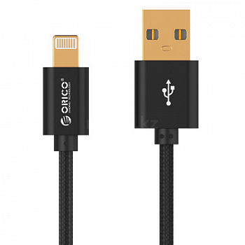 Кабель Lightning ORICO LTF-10-V1-BK-PRO <USB2.0, 1M, BLACK>
