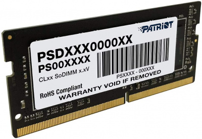 Оперативная память SODIMM DDR4 PC-25600 (3200 MHz)  8Gb PATRIOT (память для ноутбуков) <1x8, 1.2V>