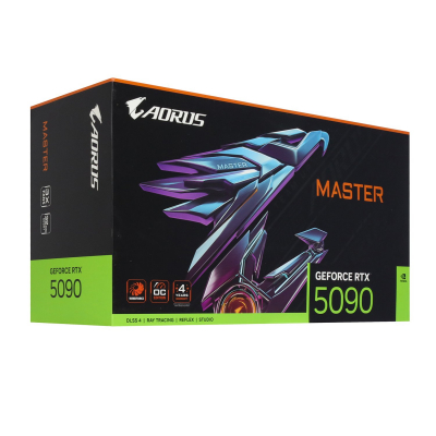 Видеокарта Gigabyte RTX 5090 Aorus Master 32Gb HDMI/3DP, GDDR7/512-bit GV-N5090AORUS M-32GD Видеокарта Gigabyte RTX 5090 Aorus Master 32Gb HDMI/3DP, GDDR7/512-bit GV-N5090AORUS M-32GD