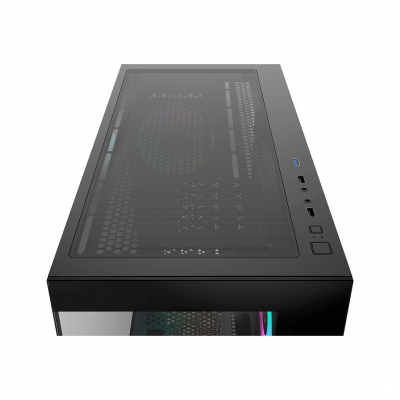 Корпус ПК без БП Ocypus Gamma C52 BK ARGB mATX/ITX 3xUSB Черный Gamma-C52-BKD300XX-GL