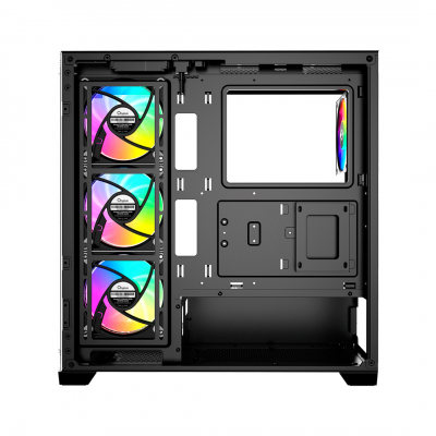 Корпус ПК без БП Ocypus Gamma C72 BK ARGB ATX/mATX/ITX 3xUSB Черный Gamma-C72-BKD400XX-GL