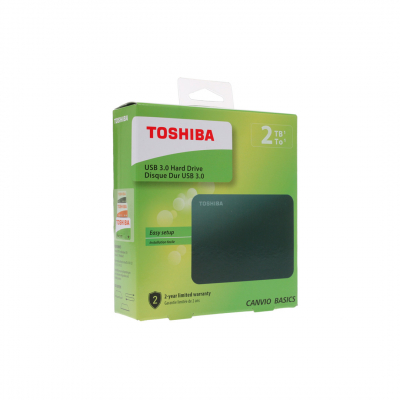 Внешний жесткий диск HDD Toshiba 2TB Canvio Basics 2.5" USB3.0 Черный (HDTB420EK3AA)