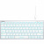 Клавиатура A4tech Fstyler FX61-Ice Blue-LED <USB, SLIM, белый корпус, синяя подсветка>