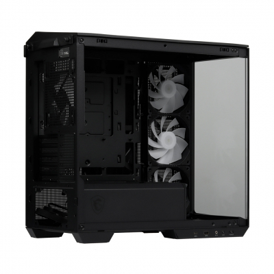 Корпус ПК без БП MSI MAG PANO M100R PZ mATX/ITX 1x3.5"/2.5", USB 3.2 Type-A Black