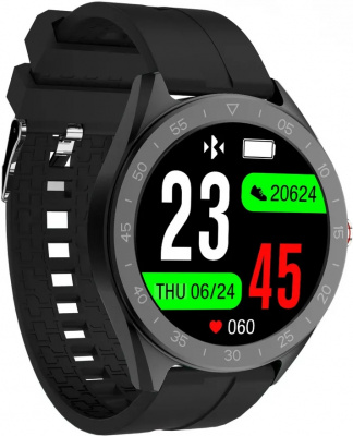Смарт-часы Lenovo R1 Black <1.33” TFT HD, 2.5D стекло, BT 4.2, 180mAh, IP68-ATM3, Android/iOS>