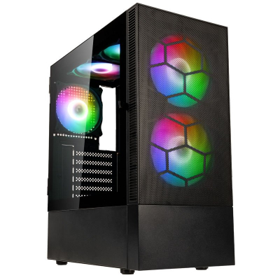 Корпус ПК без БП Kolink Observatory MX Mesh ARGB Midi Tower Case - Black