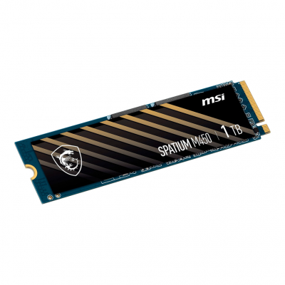 Твердотельный накопитель 1000Gb SSD MSI SPATIUM M450 M.2 PCIe NVMe R3600Mb/s W3000MB/s SPATIUM M450