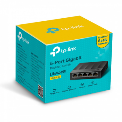 Коммутатор GbE  5-портовый Tp-Link LS1005G LiteWave