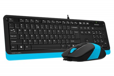 Клавиатура+мышь A4tech F1010-BLUE Fstyler USB