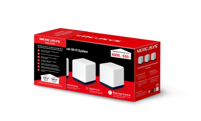 Домашняя Mesh Wi-Fi система GbE AC1900 Mercusys Halo H50G (3-pack)