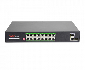 Коммутатор PoE 16-портовый ONV-H1016PLD long distance