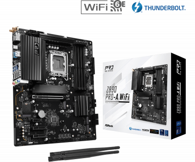 Материнская плата ASRock Z890 PRO-A-WIFI LGA1851 4xDDR5 4xSATA 6xM.2 HDMI DP Type-C ATX