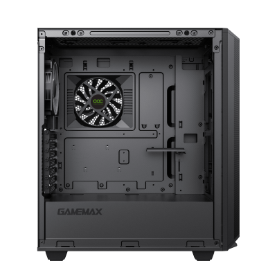 Корпус ПК без БП GameMax Precision Black <MATX, 1x120FAN, 1x140COC>